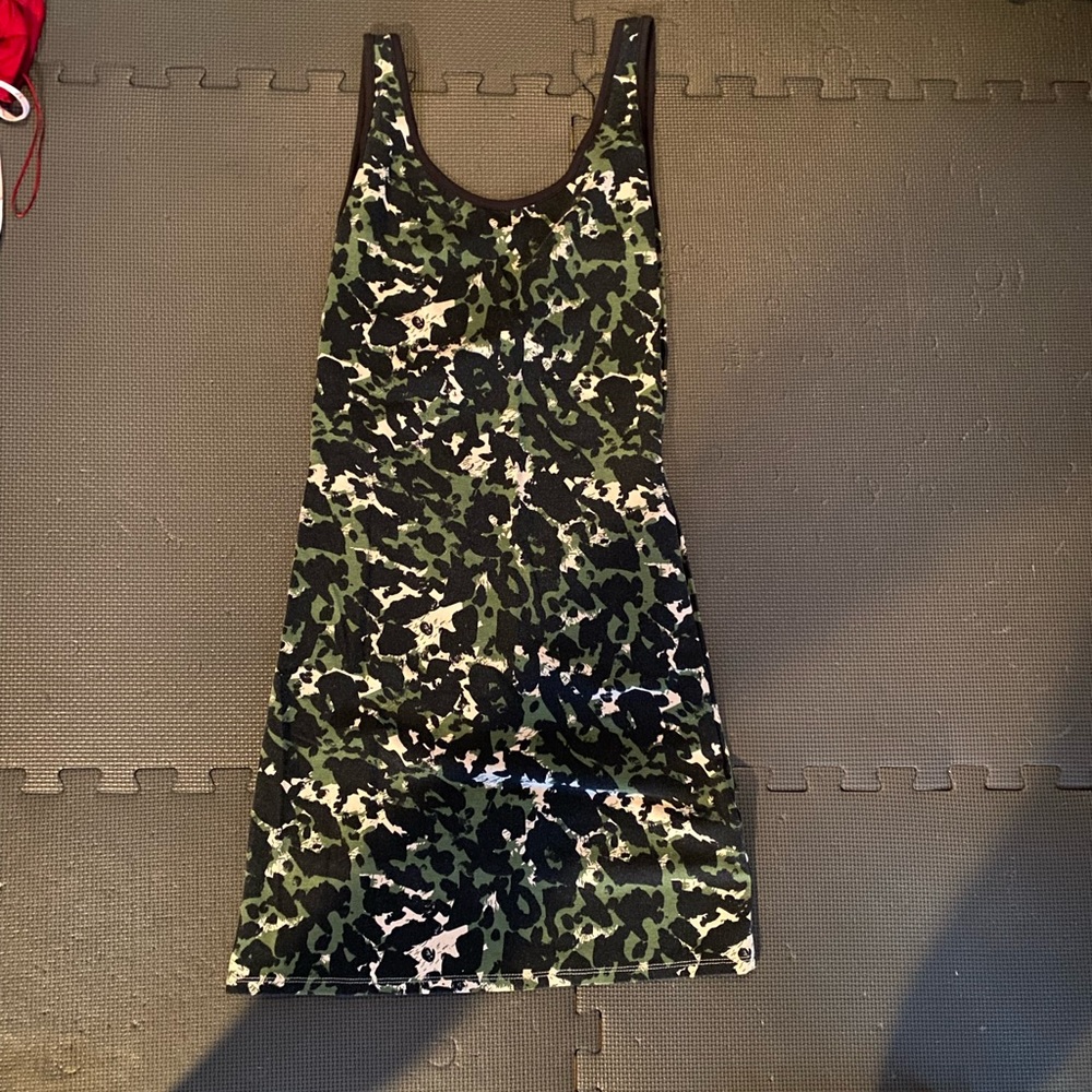 Last chance.  Topshop camo dress, 6